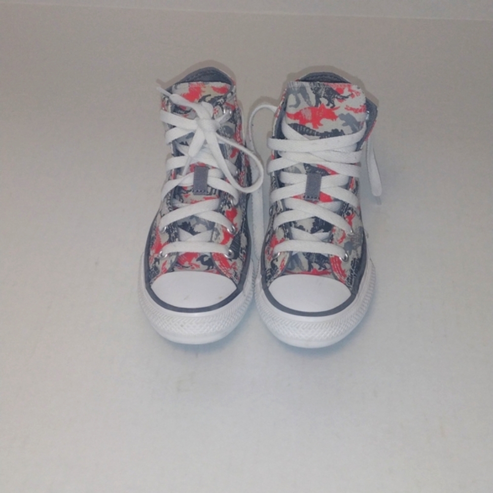 Converse Kids High-Top Sneakers - Red and Gray